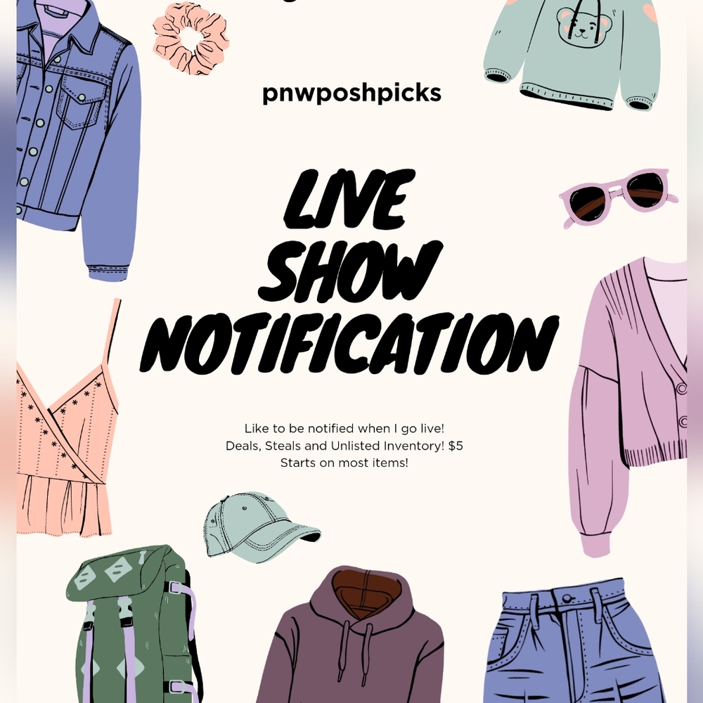 PNWPOSHPICKS IS LIVE! Like to be notified when I go live!